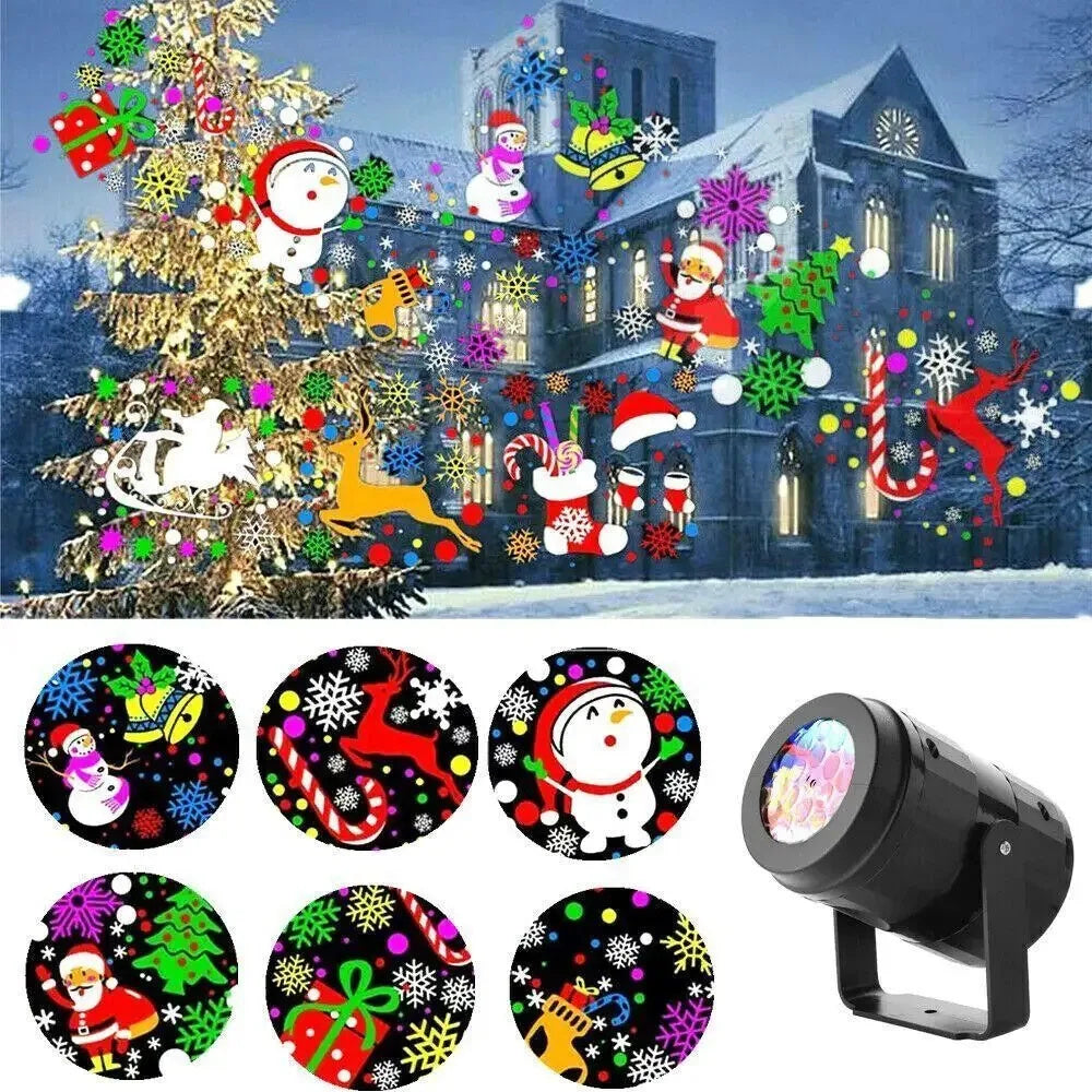 Christmas Party Lights Snowflake Projector