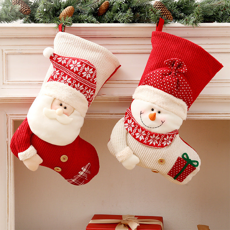 Christmas Stocking Santa Claus Fireplace