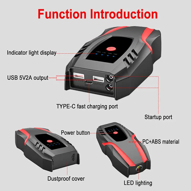 10000mAh Portable Car Battery Charger