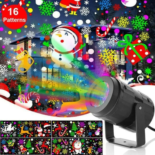 Christmas Party Lights Snowflake Projector