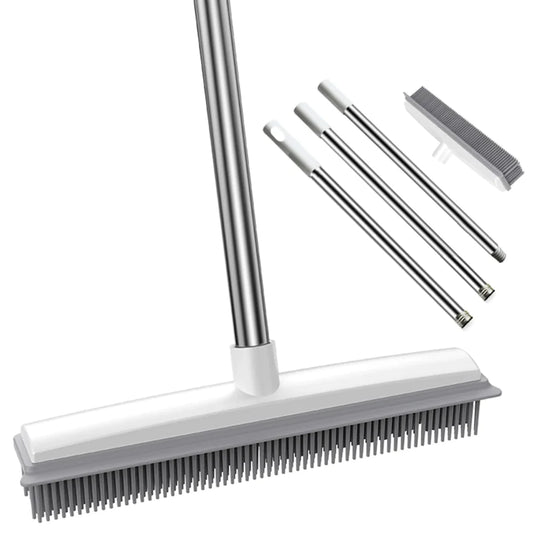 Rubber Broom for Pet Hair and Carpet Cleaning